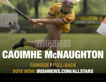 Caoimhe Mc Naughton Antrim Camogie Full Back