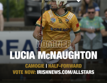 Lucia Mc Naughton Antrim Camogie Half Forward